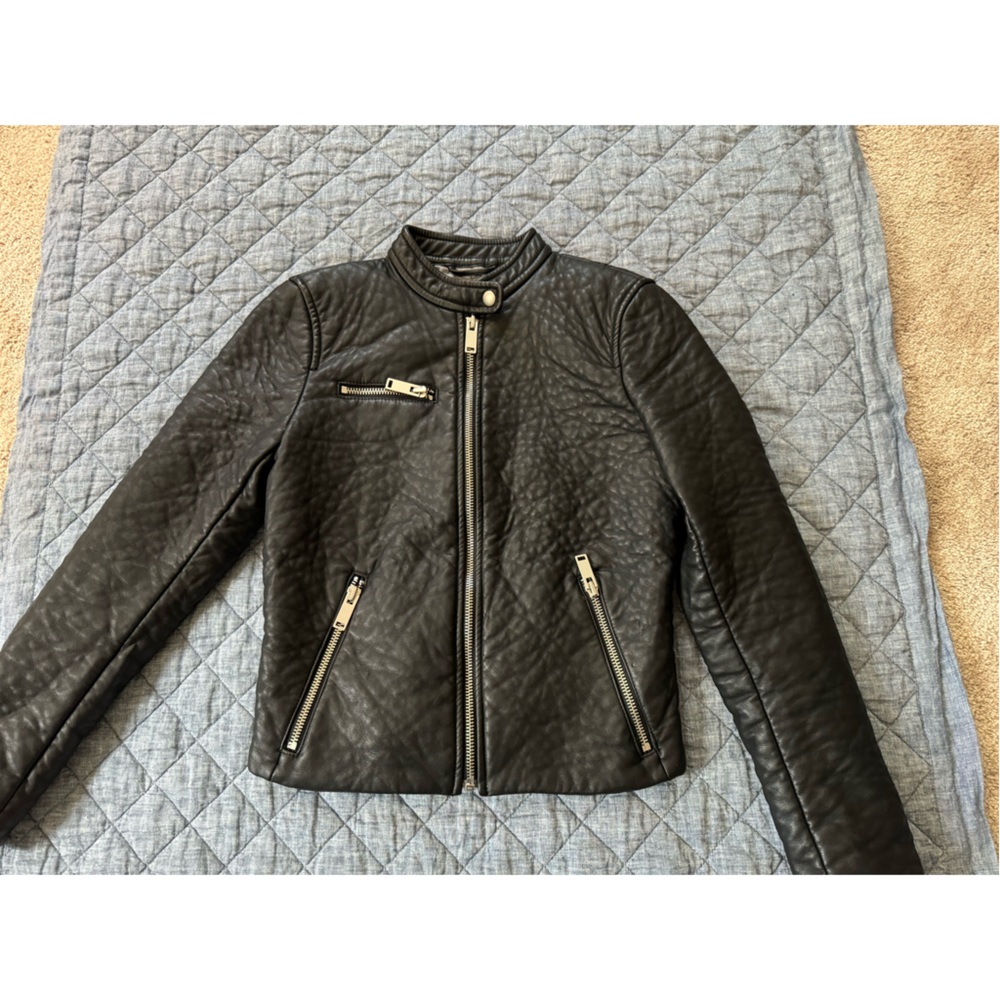 GAP Moto jacket- XS- Black